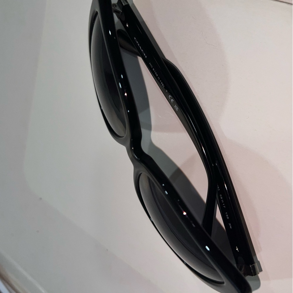 COACH Black Square Women's 58 mm Sunglasses - Picture 3 of 5